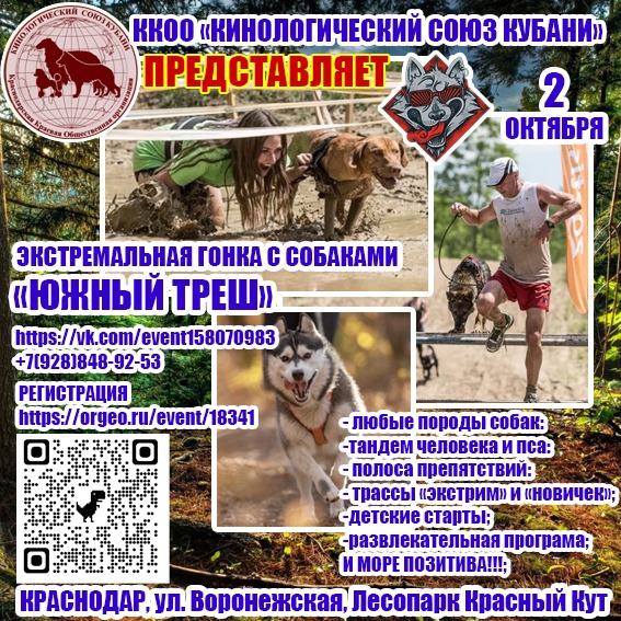 02.10.21 — Экстремальная гонка с собаками «ЮЖНЫЙ ТРЕШ»